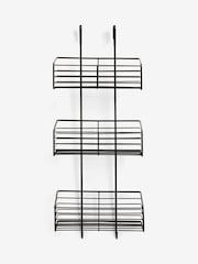 Black Over Door Three Tier Shower Caddy - Image 1 of 3