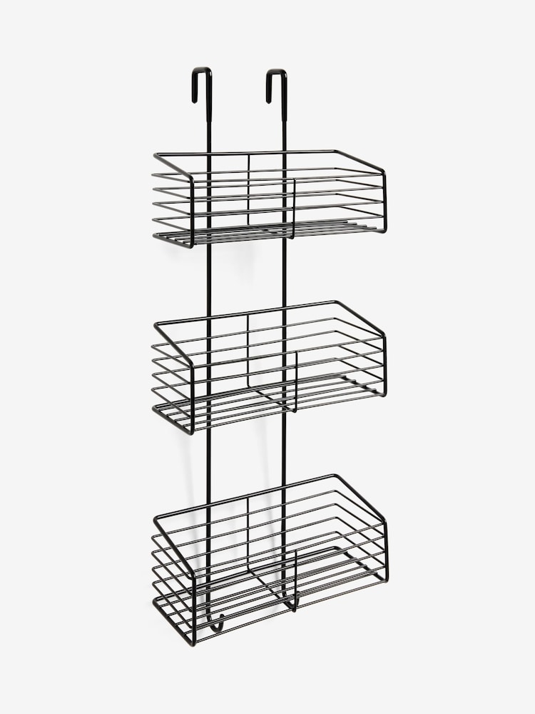 Black Over Door Three Tier Shower Caddy - Image 3 of 3