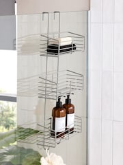 Grey Over Door Three Tier Shower Caddy - Image 1 of 4