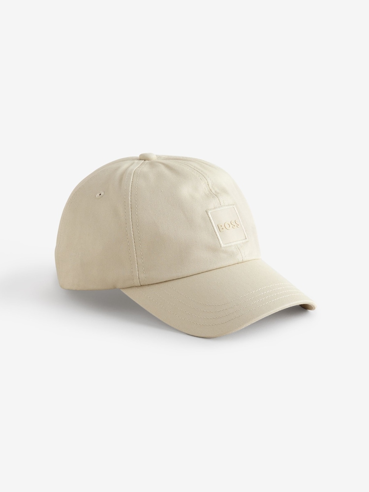 BOSS Natural Logo Patch Twill 100% Cotton Cap - Image 1 of 2