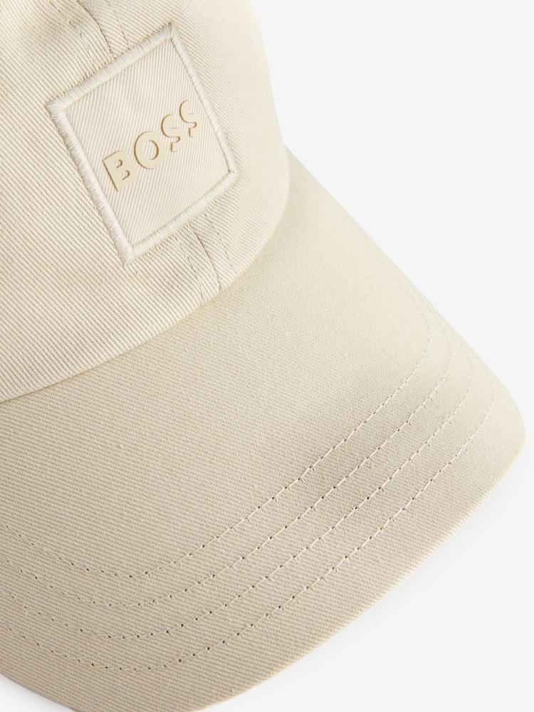 BOSS Natural Logo Patch Twill 100% Cotton Cap - Image 2 of 2