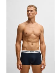 Серый - BOSS Stretch-Cotton Boxers 3 Pack - Image 3 of 11