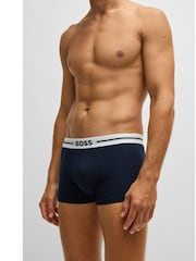 Серый - BOSS Stretch-Cotton Boxers 3 Pack - Image 5 of 11