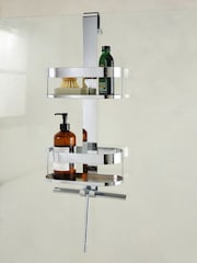 Chrome Shower Caddy with Wiper - Image 1 of 7