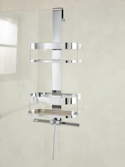 Chrome Shower Caddy with Wiper - Image 2 of 7