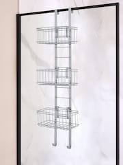 Chrome Adjustable Shelf Shower Caddy - Image 3 of 7