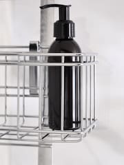 Chrome Adjustable Shelf Shower Caddy - Image 4 of 7