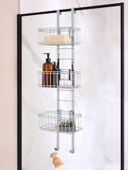 Chrome Adjustable Shelf Shower Caddy - Image 5 of 7