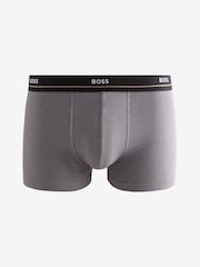 Серый/Темно-синий - BOSS Stretch Cotton Trunks 5 Pack - Image 4 of 6