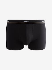 Серый/Темно-синий - BOSS Stretch Cotton Trunks 5 Pack - Image 6 of 6