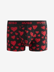 HUGO Natural Valentines Heart 3 Pack Boxers - Image 2 of 5