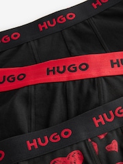 HUGO Natural Valentines Heart 3 Pack Boxers - Image 5 of 5