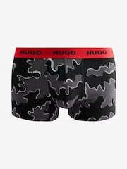 HUGO Natural Logo Waistband Cotton Boxers 3 Pack - Image 3 of 6