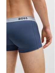 BOSS Blue/Black Stretch Cotton Trunks 3 Pack - Image 11 of 11