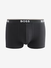 BOSS Blue/Black Stretch Cotton Trunks 3 Pack - Image 5 of 11