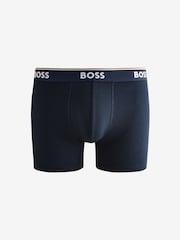 Розовый/Черный - BOSS Stretch-Cotton Boxers 3 Pack - Image 4 of 4