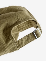 HUGO Green Embroidered Logo Cotton Corduroy Cap - Image 2 of 3