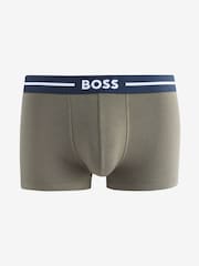 BOSS Beige Stretch Cotton 3-Pack Boxers - Image 2 of 4