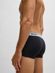 BOSS Black Stretch Cotton Trunks 3 Pack - Image 6 of 10
