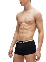 BOSS Black Cotton Blend Boxers 3 Pack - Image 3 of 9