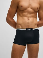 BOSS Black Cotton Blend Boxers 3 Pack - Image 8 of 9