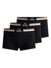 BOSS Black Cotton Blend Boxers 3 Pack - Image 9 of 9