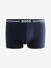 BOSS Blue Stretch Cotton 3-Pack Boxers - Image 6 of 7