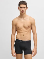 BOSS Multicolour Logo Stretch Mircofibre 3 Briefs - Image 3 of 8
