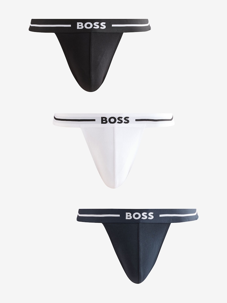 BOSS Multi Jock Strap Briefs 3 Pack - Image 1 of 4