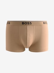 BOSS Nude/Coral Stretch Cotton Trunks 3 Pack - Image 10 of 10