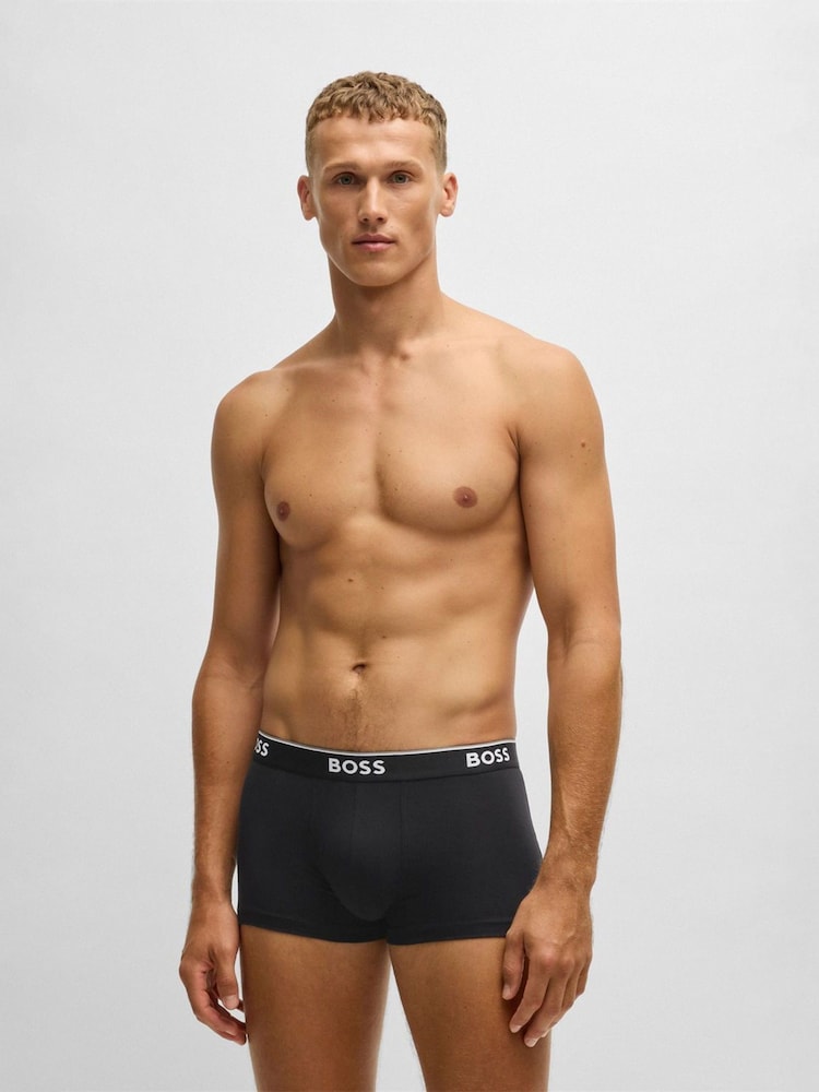 BOSS Nude/Coral Stretch Cotton Trunks 3 Pack - Image 2 of 10