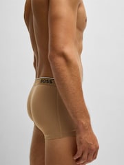 BOSS Nude/Coral Stretch Cotton Trunks 3 Pack - Image 7 of 10