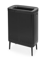 Brabantia Matt Black Bo Laundry Bin Hi with Plastic Lid - Image 4 of 6