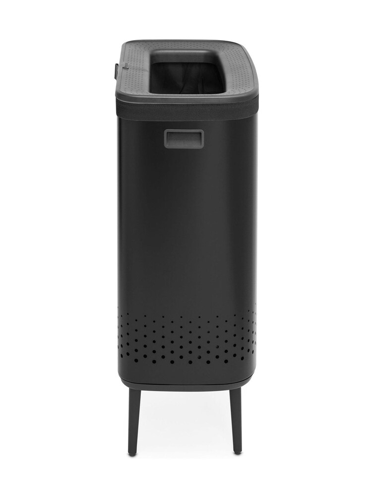 Brabantia Matt Black Bo Laundry Bin Hi with Plastic Lid - Image 6 of 6