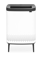 Brabantia White Bo Laundry Bin Hi with Plastic Lid - Image 2 of 6