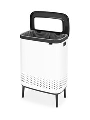 Brabantia White Bo Laundry Bin Hi with Plastic Lid - Image 5 of 6