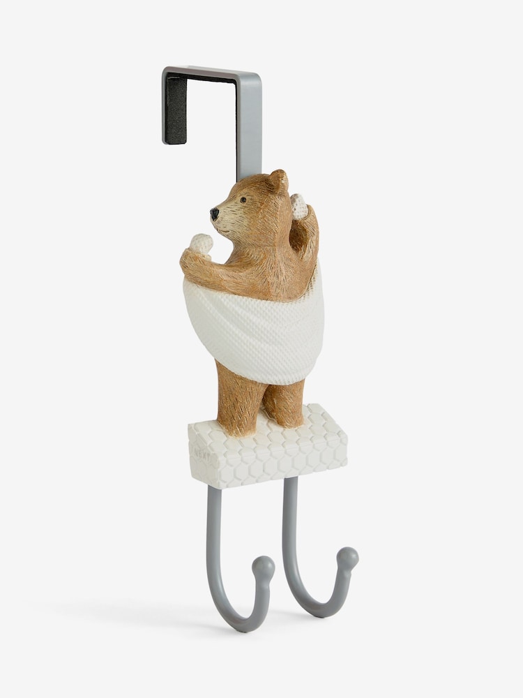 Natural Bertie Bear Over Door Hook - Image 1 of 2 Natural Bertie Bear Over Door Hook - Image 1 of 2