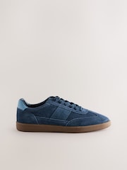 Navy Suede Smart Casual Trainers - Image 3 of 7