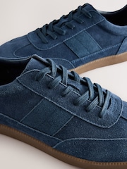 Navy Suede Smart Casual Trainers - Image 6 of 7