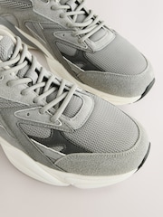 Gris - Zapatillas con suela gruesa - Imagen 4 de 6