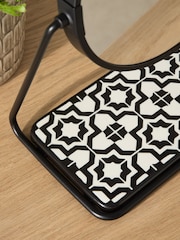 Monochrome Geo 5x Magnification Dressing Table Mirror - Image 2 of 2