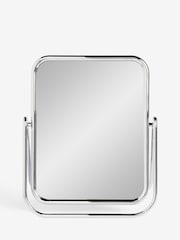 Silver Chrome Rectangular Dressing Table Vanity Mirror - Image 1 of 1