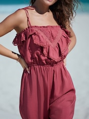 Pink Bandeau Harem Leg Jumpsuit - Image 6 of 10