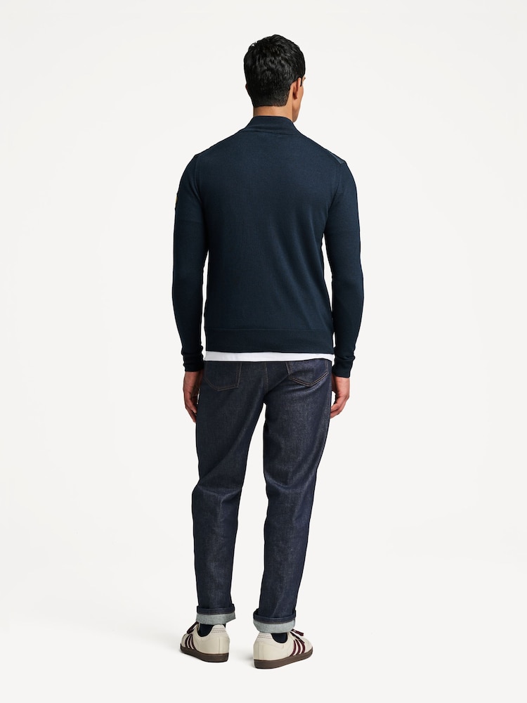 Belstaff Blue Kelbrook Zip Cardigan - Image 2 of 10