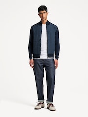 Belstaff Blue Kelbrook Zip Cardigan - Image 4 of 10