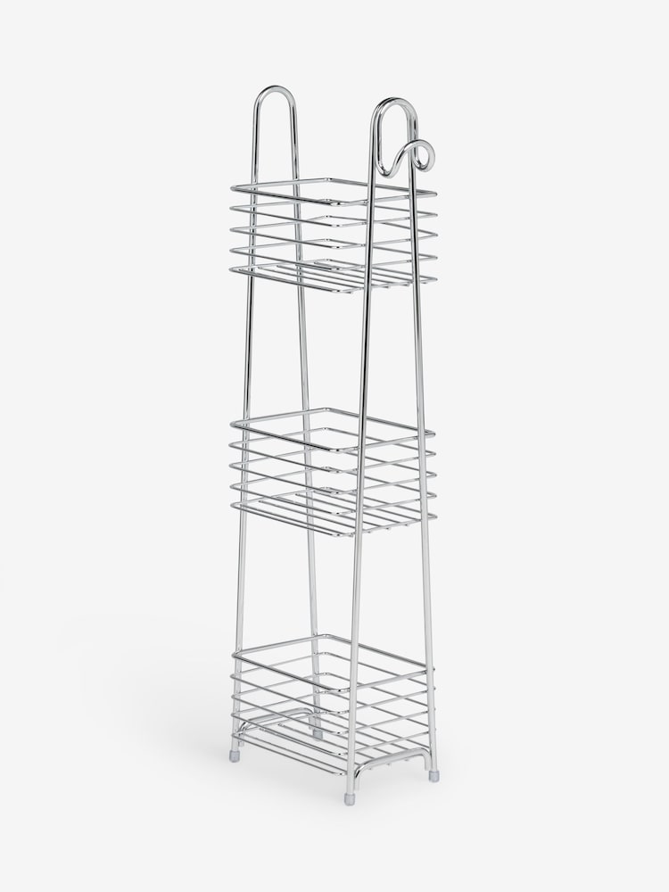 Chrome Wire Storage Caddy - Image 1 of 1 Chrome Wire Storage Caddy - Image 1 of 1