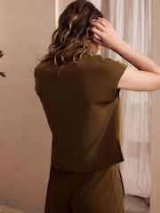 Vert kaki - Modal Blend Lounge Top - Image 3 de 7