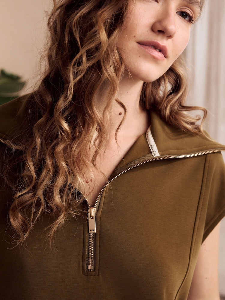 Vert kaki - Modal Blend Lounge Top - Image 4 of 7