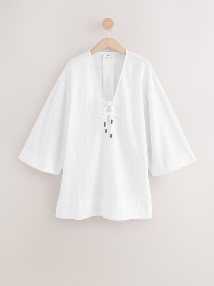 White Beach Kaftan - Image 7 of 7 White Beach Kaftan - Image 7 of 7