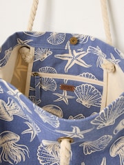 FatFace MCS Blue Sealife Printed Bag - Image 2 of 4